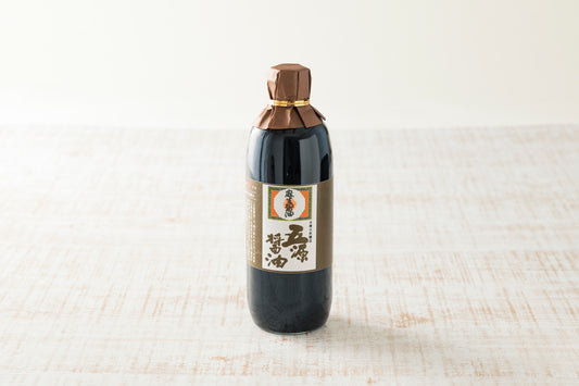 【蔵元直送】麻生醤油醸造場 創業160年 木樽熟成 天然醸造 こいくち 醤油 500ml 五源醤油 濃口 老舗 (常温配送)