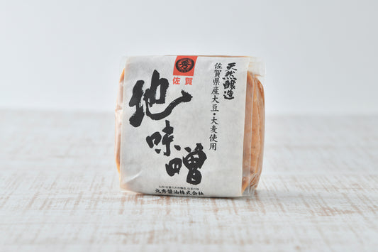 丸秀醤油 天然醸造 佐賀地味噌 麦味噌 700g (丸秀醤油) 佐賀県産大豆 大麦使用 白味噌 九州味噌 田舎味噌