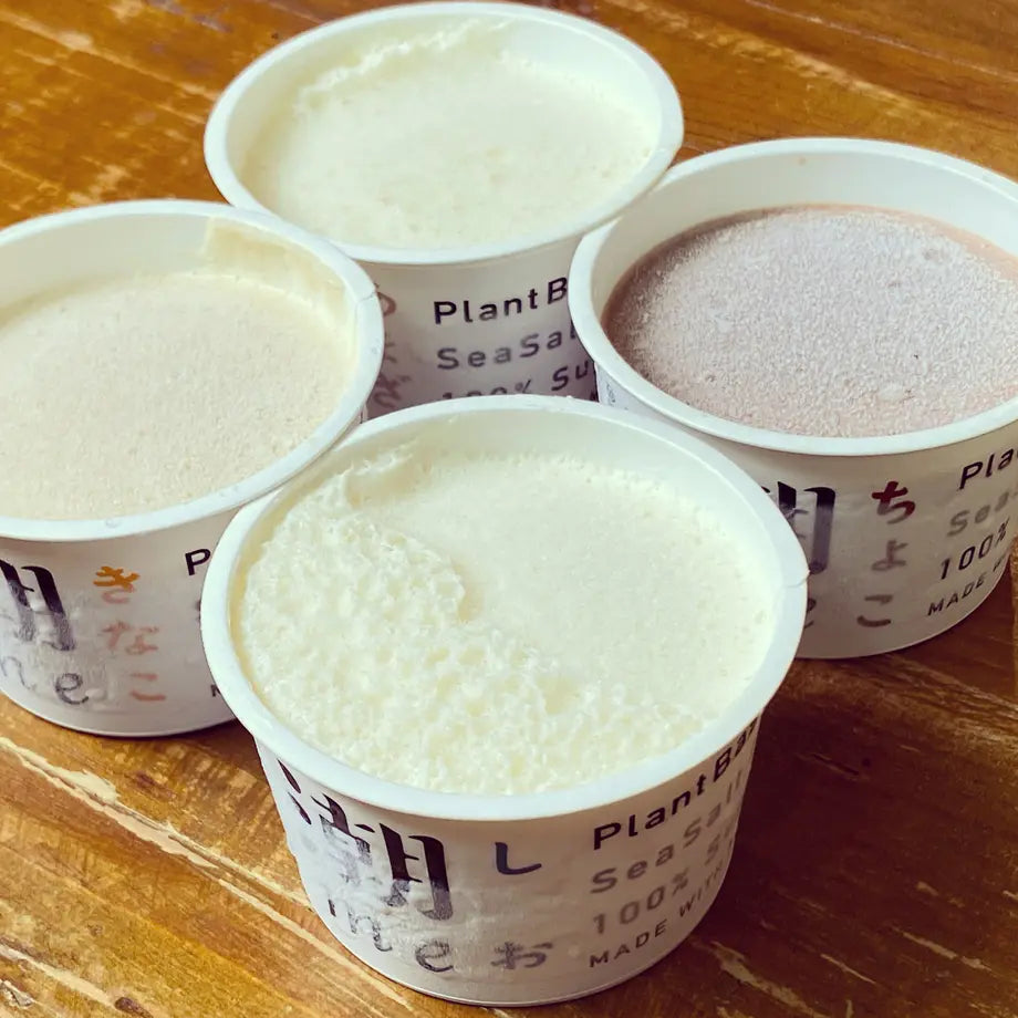 【メーカー直送】発酵アイス 潮me 8個セット 砂糖 乳製品 卵 不使用 シオミーアイス (ちょこ・しお・きなこ・あまざけ) プラントベース ここく 宮崎