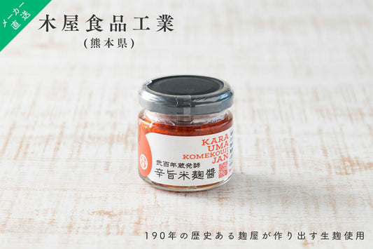 【蔵元直送】 木屋食品 190年続く麹屋の 辛旨 米麹醤 辛さ普通タイプ 65g 無添加 和風 豆板醤